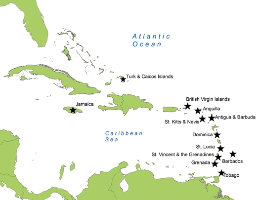 SocMon Project Sites Map